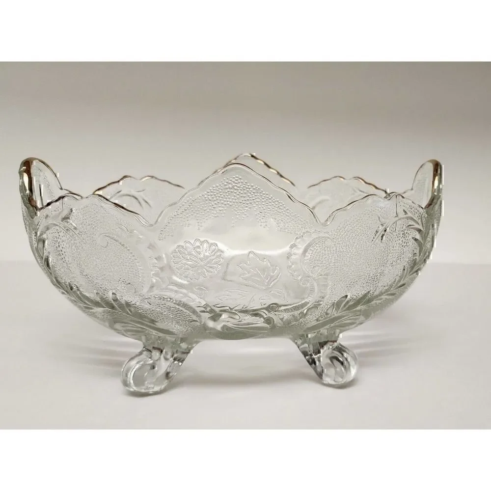 Vintage Lombardi Gold Trim by Jeannette Glass Company 10
